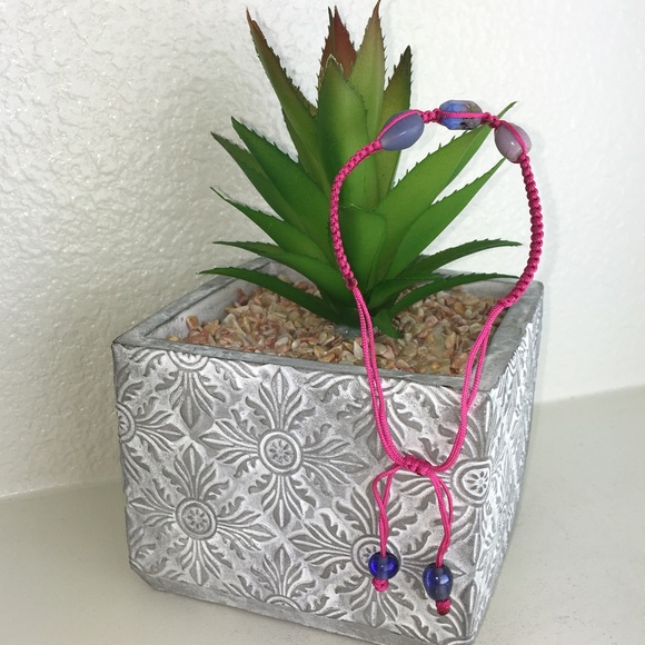 Handmade Chinese Knotting Bracelet W/ Glass Beads - Picture 5 of 7